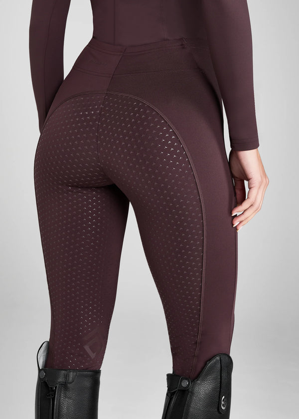 Core Leggings - Deep Mauve Fuld Grip