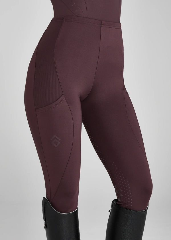 Core Leggings - Deep Mauve Fuld Grip