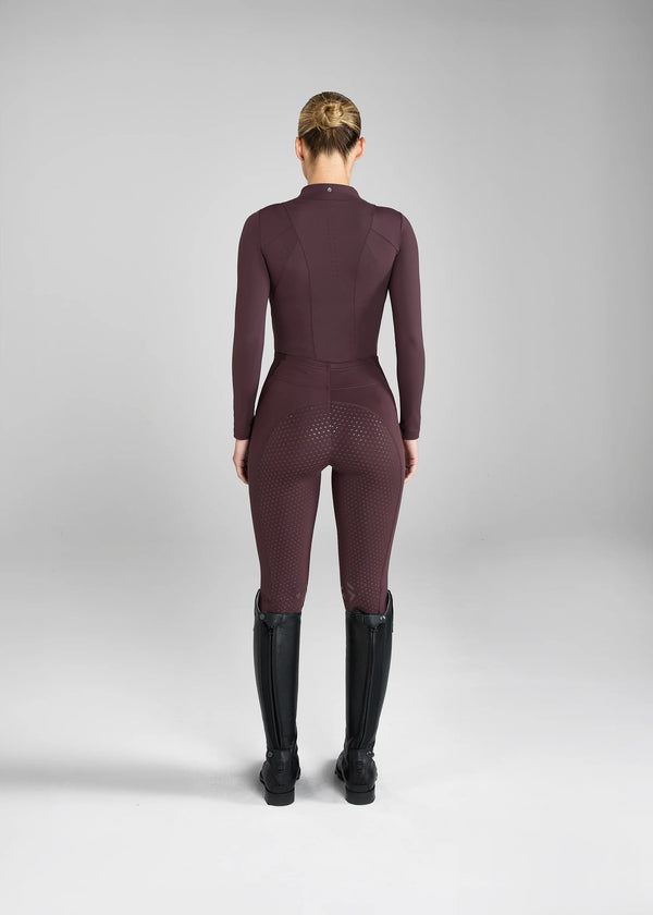 Core Leggings - Deep Mauve Fuld Grip