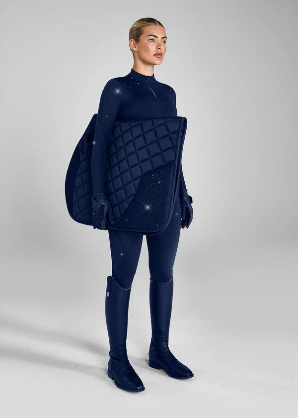 Spring Underlag Med Crystal - Navy