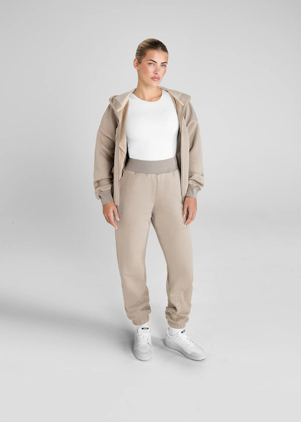 Premium Full Zip Hoodie - Nude