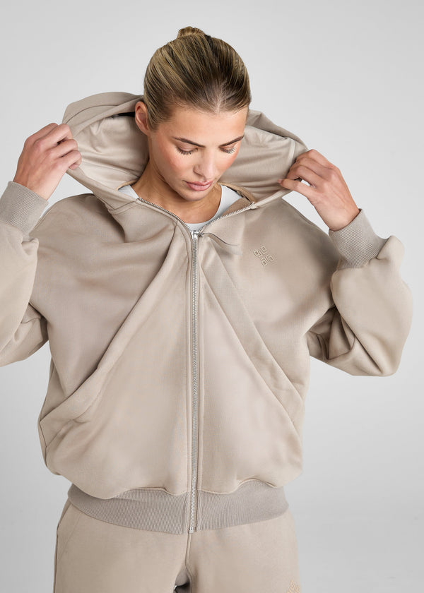 Premium Full Zip Hoodie - Nude