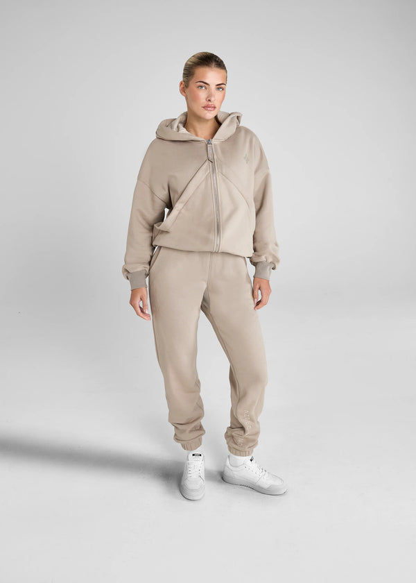 Premium Full Zip Hoodie - Nude