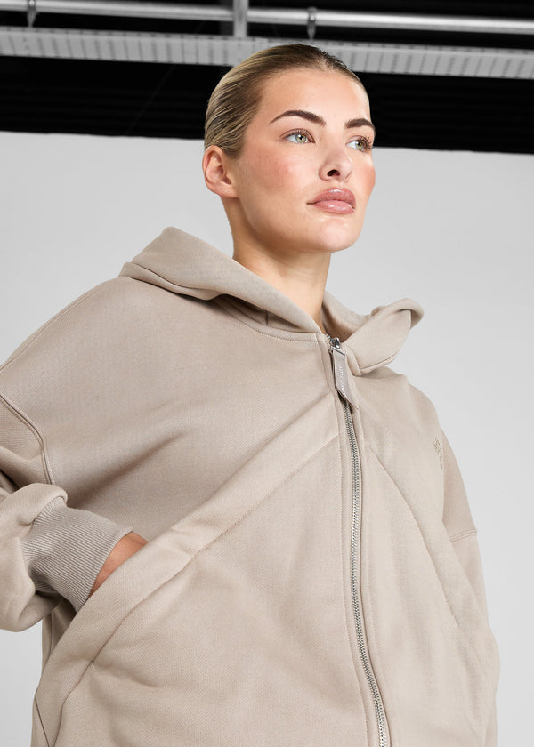 Premium Full Zip Hoodie - Nude