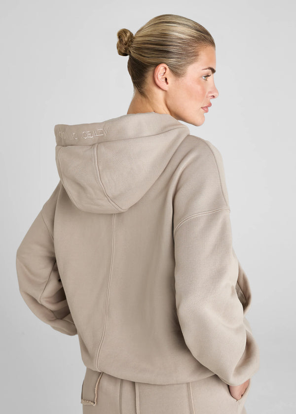 Premium Full Zip Hoodie - Nude