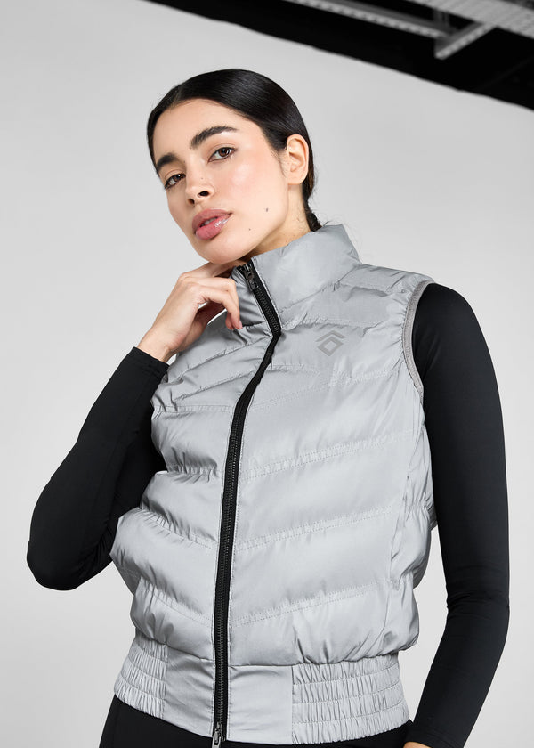 Vest in Reflective Vest - Grey