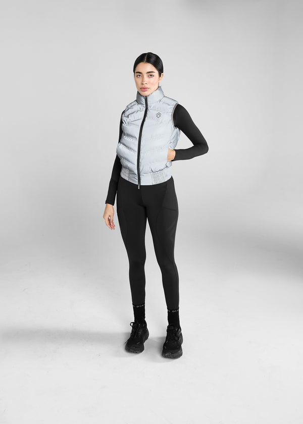 Vest in Reflective Vest - Grey