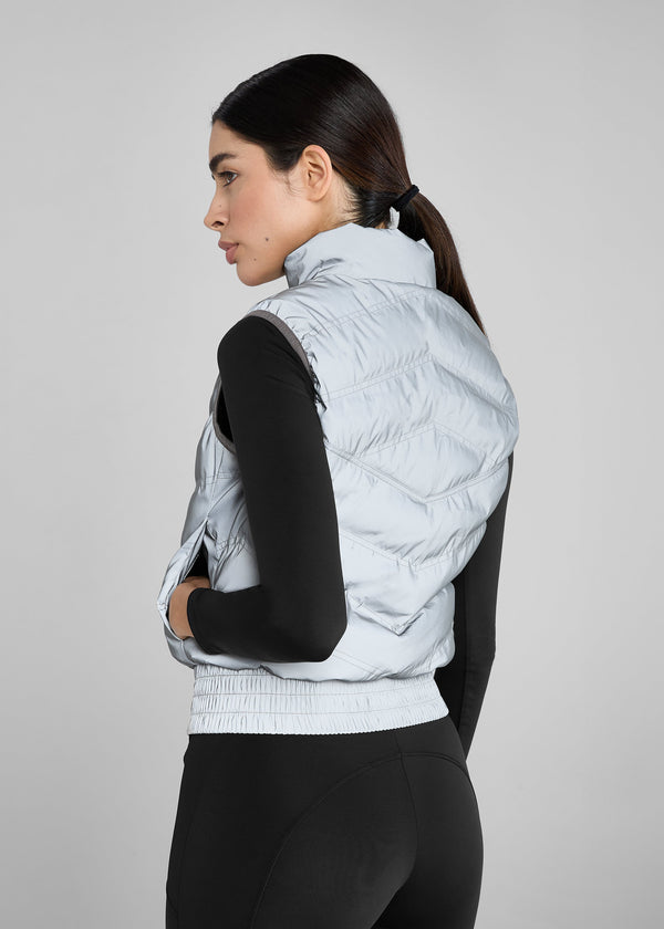 Vest in Reflective Vest - Grey